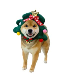 Christmas Hat Pet Dog Decorative Headwear Photography Prop Small Hat For Christmas Tree Decoration Home Garden Pet Supplies