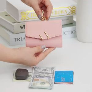 ABC BAGS #9005 TRENDIES WALLET LEATHER MATERIAL SMALL  WALLET WITH ZIPPER AND BIFOLD FOR WOMEN