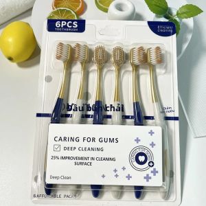 Bàn Chải Đánh Răng Dành Cho Người Lớn Có Lông Mềm Bộ 6 Món Dành Cho Gia Đình Cùng Phong Cách Của Sam Cao Cấp Dành Cho Gia Đình Du Lịch Khách Sạn Cặp Đôi Chăm Sóc Tóc Đầu Rộng