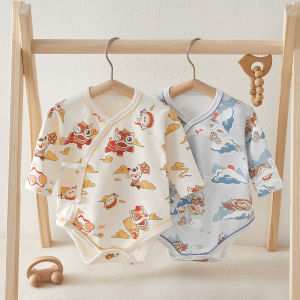 Pure Cotton Baby Bodysuit Triangle Climbing Suit for Boys And Girls Newborn Infant Clothing Spring Autumn Season A-Class