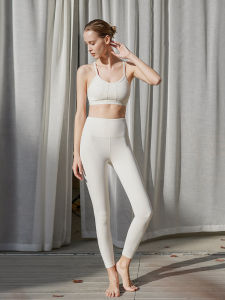 กางเกงโยคะเอวสูงทรงสลิมฟิต ทรงหลวม ทรงลำลอง ผ้าโพลีเอสเตอร์ ทรงขากระบอก ทรงลำลอง ทรงหลวม ทรงขากระบอก