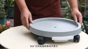 Movable Based Tray Trolley For Gardening Plant Pot / Bucket/ Barrel With Roller Wheel 360 Rotation Brake Function/ Troli Dulang Mudah Alih Untuk Pasu Tanaman / Baldi/ Tong Dengan Roda 360 Putaran Dengan Fungsi Brek