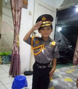 Seragam Dinas Polisi Anak Polwan anak Tk ANTSHOP