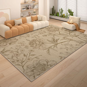 Nordic Style Floral Carpet Large Area Full Coverage Living Room Sofa Coffee Table Bedside Bedroom Floor Mat Home Use Rug