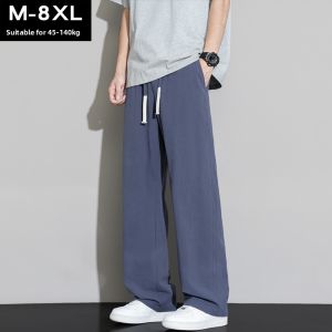 BINHANG | Mens Summer Lightweight Linen Loose Fit Cotton Casual Pants