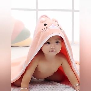 Newborn Swaddle Towels Baby Blanket Hoodie Super Soft Microfibre Bath Towel Blanket Infant Quilt Bedung Bayi
