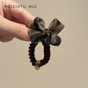 ยางรัดผมผ้ากำมะหยี่สไตล์เกาหลีสำหรับผู้หญิง รัดผมหางม้า สายโทรศัพท์ รัดผมสุดเก๋ ดีไซน์เรียบง่าย สไตล์หวานๆ