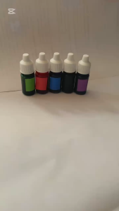 SidsWood [TSF] Tinta Stempel Flash 5ml Tinta Stempel Warna Hitam Hijau Biru Merah Ungu Tinta Isi Ulang Stempel 5ml