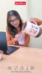 • BISA COD • BASIC HOME by LionStar Mokka Thermo Jug 15 Liter Water Jug Plastik BPA FREE Pitcher Tahan Panas / Dingin (BKK-9) Porong / Teko / Tempat Minum Es / Termos Plastik
