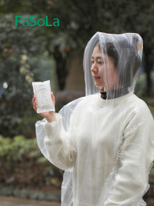 FaSoLa Raincoat Dài Mỏng Một Lần Mềm Mại Thường Ngày Cho Người Lớn Dài Đến Mắt Cá Chân Đi Đồ Cũ Phong Cách Thường Ngày