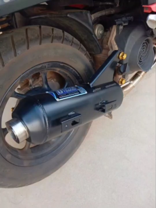 ท่อแต่ง ท่อผ่า กึ่งหมกกึ่งเปิด DEXTER SCOOPY-I / ICON 2009-2019 คอเลสเกี่ยวสปริง 32/25 มี มอก. แท้ แถมจุกลดเสียง