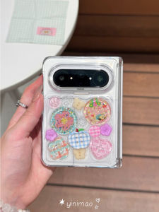 YINIMAO | Cute Button Dots Magnet Adsorption Smooth Tactile Transparent Shockproof Cell Phone Case