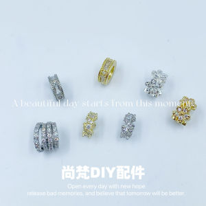 Color Retention Crystal Spacer Beads Handmade Zircon DIY Fashion Jewelry Accessories Non-Fading Crystal Bracelet Parts