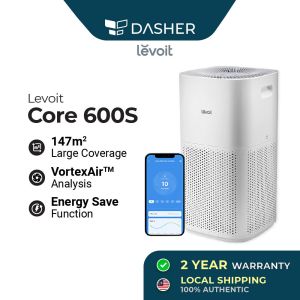 Levoit Core 600S Smart WiFi Air Purifier Effective Range PM2.5 Dust Sensor Air Quality