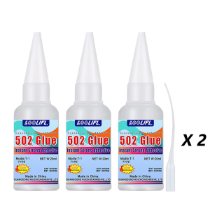1-3pcs 502 Super GlueInstant Dry Cyanoacrylate AdhesiveUniversal Case Professional Repair MagicUniversal Glue for Leather/Rubber/Wood/Metal/Glass/Ceramics/PlasticPowerful Universal AdhesiveGlue Repair Tool.