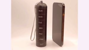 Metal 7 Day Pill Box Case - Waterproof & Moisture Proof - Large Compartment for Pills & Vitamins