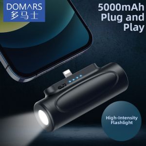 Domars | Capsule Mini Portable Charger 5000mAh Flashlight