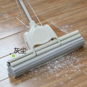 BEULIFE Sponge Mop Double Roller Squeeze Sponge Foam Toilet Bathroom Wet & Dry Wipe Floor Mop Cleaning Tool Mop Lantai