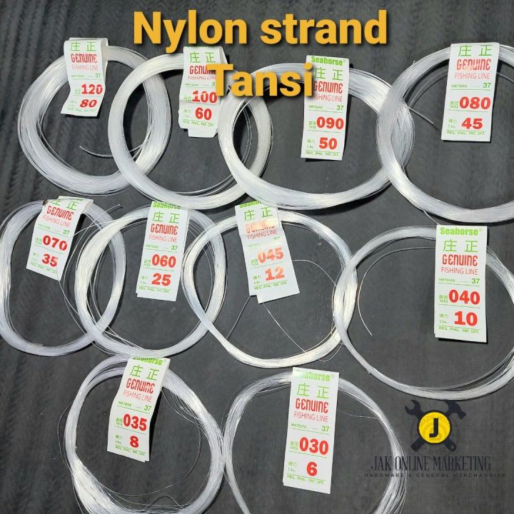 Nylon strand (tansi, tanse)- nylon string/ fishing line,paminglit, pantuhog  for beads, panahi.