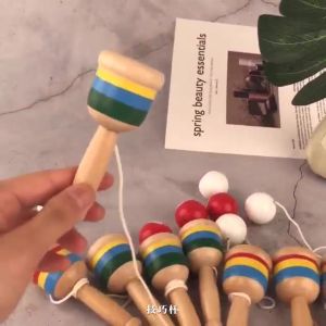 GU Kendama Cup Ball Game Mainan Edukasi Tangkap Bola Kayu Kendama Wooden Puzzle