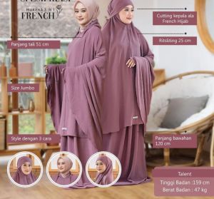 Mukena Lesti French Khimar 3in1