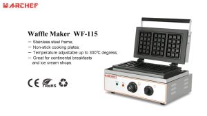 Máy làm bánh waffle (bánh tổ ong-bánh quế) khuôn chữ nhật WF-115 công suất 1500W