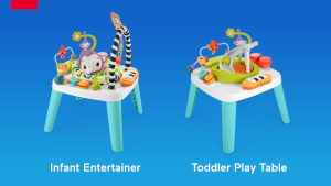 Fisher-Price 2-In-1 Purple Monkey Musical Baby Activity Center & Toddler Play Table