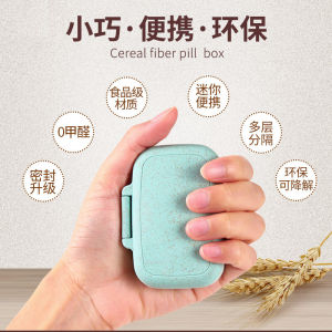 Portable Mini Sealed Medicine Box Moisture Proof 7 Day Pill Organizer Compact Travel Size Drug Storage Container