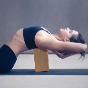 JBA Cork Yoga Block 750g High Density Hardness Eco-Friendly Good Quality Durable Natural Oak Granules Yoga Brick 2pcs Anti Slip