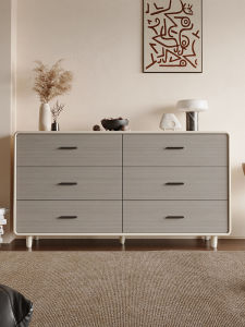 Cream Style Storage Cabinet 6 Drawers