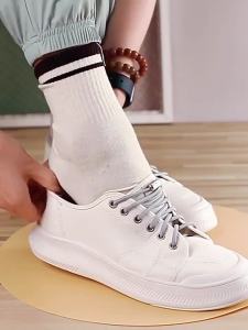 round Elastic Shoelaces for Sneakers No-Tie Tennis Shoe Laces with Rubber Band for Kids & Adults Easy Slip-On Shoelace Accessory