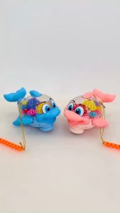 [CÓ ĐÈN NHẠC - CLIP THẬT] Đồ chơi trẻ em lồng đèn trung thu hình cá heo có vây và đuôi chuyển động cho bé yêu động vật