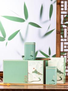 Spring Tea Green Tea Empty Packaging Box Longjing Biluochun Maojian Tieguanyin Chinese Style Tea Leaves Gift Box Square Shape