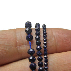 Handmade Blue Sandstone Beads Crystal Loose Beads Necklace Bracelet Accessories DIY Fashion Jewelry Natural Crystal Semi-Precious Stones