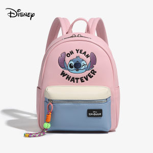 Disney của hàng thật chính hãng stitchboy vải bố in hình lão thị PVC Ba lô Ba Lô Mini