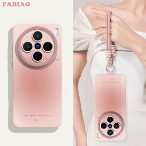 Ultra-Thin Full-Coverage Gradient Color Mobile Phone Case for Vivo X300 pro with Lanyard Crossbody Bag Suitable for X100s pro