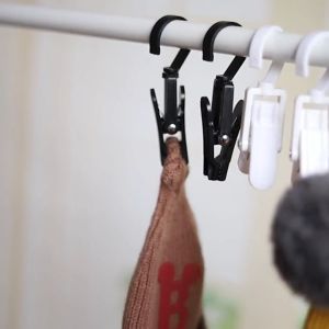 Set 5 Móc treo kẹp treo rèm quần áo đa năng xoay 360 độ