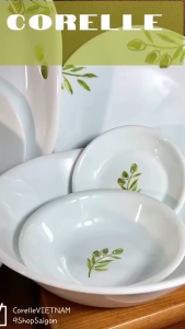 Corelle USA - Olive - [Bán lẻ] 01 Món Tô Chén Dĩa Chủ Đề Quả Ô Liu