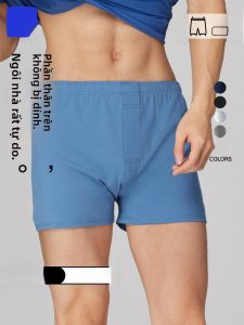 HLA | Quần lót nam HLA Pure Cotton thoáng khí thấm hút cạp vừa quần đùi ngắn quần lót nam mùa hè 2023 quần lót nam thoải mái