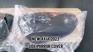 perodua axia 2014-2022 carbon fiber side mirror cover sportivo design accessories