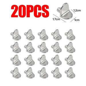 1/10/20/30pcs Shelf Support Studs Pegs Pins Plugs 5mm L-Shaped Shelf Brackets Support Pegs for Cabinet and Wardrobe Shelves Use