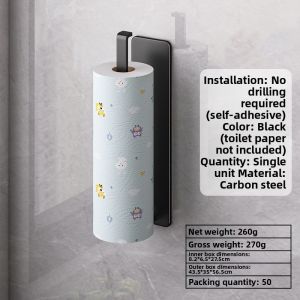 Drill-Free Kitchen Paper Towel Holder Stand