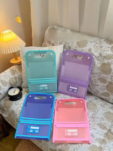 Expandable File Folder Organiser Multi-Layer Envelope Organizer with handle Folder Organizer for Schoolbag Office Supplies