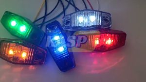 2pcs 12v 24v Led Side Marker Lights External Clearance Light Signal Light Tail Lights For Car Truck Bus