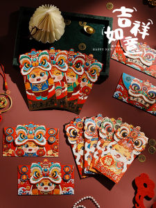 Snake Year Red Envelope Covers 2025 New Year Creative Lucky Money Bags Festive Greetings Cards Cartoon Style New Year Gifts