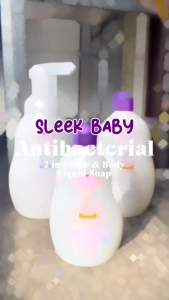 Sleek Baby Natural Antibacterial 2 in 1 Hair & Body Liquid Soap Botol 120 mL