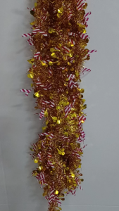 Slinger Natal Tebal Rumbai Pohon Warna Warni Besar Panjang 2 Meter