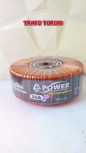 Trafo Toroid 20A CT 65V 55V Full Tembaga MURNI Hellenic Jerman Tipe LEBAR