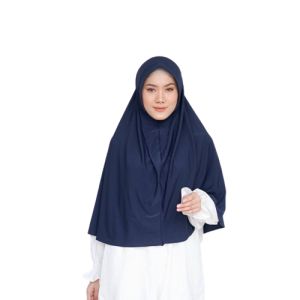 Jilbab Bergo Hamidah Jersey Ped Jumbo L / Hijab Menutup Dada Size L