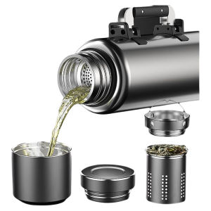 Túi Đựng Nước Bằng Thép Không Gỉ 316 Dung Tích Lớn 2000ml Túi Đựng Nước Ngoài Trời Di Động Cho Nam Túi Đựng Nước Giữ Nhiệt